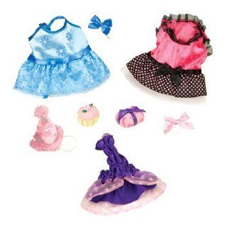 Pucci Pups Birthday Party 3 Outfits with Accessories: Toys & Games
