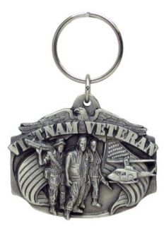 Key Ring   Vietnam Veteran   Military Key Chain at  Mens Clothing store: