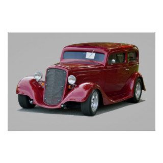 1934 Customized Coupe Hot Rod Poster