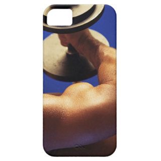 Cropped shot of man lifting weights iPhone 5 covers