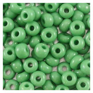 Seed Beads (E Size) bright green (40 Gram Pack):