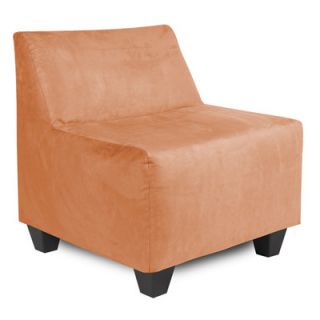 Howard Elliott Pod Microsuede Slipper Chair 823 Color: Tangerine