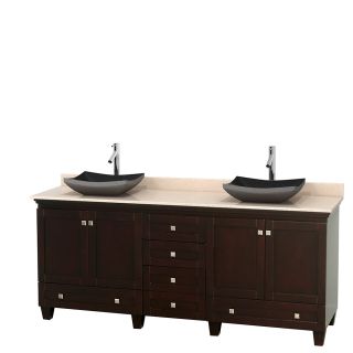 Wyndham Collection Wyndham Collection Acclaim 80 inch Double Espresso Vanity Brown Size Double Vanities