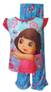 Nickelodeon Dora The Explorer Butterflies Toddler Pajamas for girls (4T): Clothing