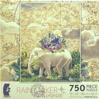 SATO RAIN MAKER Shimmer 750 Piece Glitter Puzzle MADE IN USA PUZZLE: Toys & Games