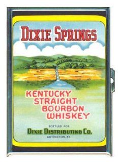 Dixie Springs Kentucky Whiskey Double Sided Cigarette Case, ID Holder, Wallet with RFID Theft Protection: Office Products