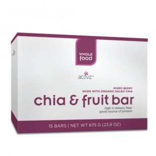 Mixed Berry Salba Chia and Fruit Bars   15 pack 675 G (23.8 oz) by Activz 675 G (23.8 oz) Health & Personal Care