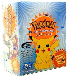 Topps Pokemon Trading Cards TV Animation Series 3 Booster Box 36 Packs Toys & Games