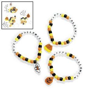 Halloween Pony Bead Bracelet Craft Kit   Crafts for Kids & Jewelry Crafts   Childrens Jewelry Making Kits
