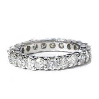 SI 2.00 Ct Diamond Eternity Wedding Ring Stackable Engagement Band White Gold Jewelry