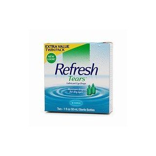 Refresh Tears Lubricant Eye Drop 1 Fl Oz Twin Pack: Health & Personal Care