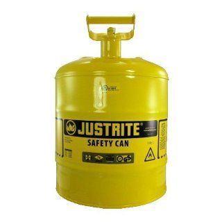 5 Gallon Galvanized Steel Yellow Safety Lid Diesel Gas Can Automotive