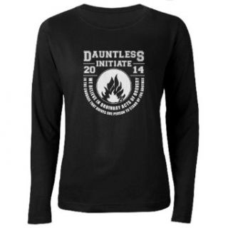 CafePress Divergent   Dauntless Initiate Long Sleeve T Shirt Women's Long Sleeve Dark T Shirt: Clothing