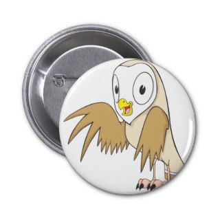 Happy Owl Pinback Button