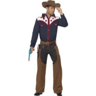 Smiffys Mens Rodeo Cowboy Western Adult Halloween Costume Clothing