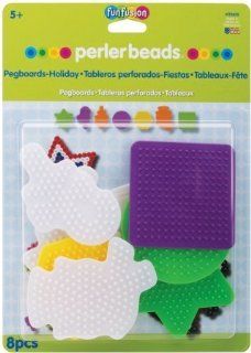 Perler 22655 Perler Fun Fusion Bead Pegboards 7/Pkg: Toys & Games