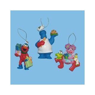 Sesame Street 3 Ornaments   Elmo, Abby, Cookie Monster: Toys & Games