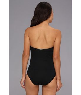 MICHAEL Michael Kors Ruffle Solids Flutter Front Maillot Black