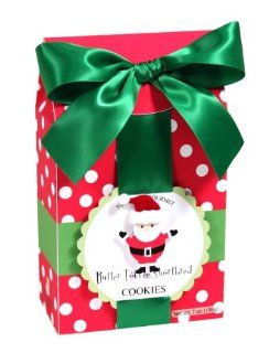Too Good Gourmet Butter Toffee Shortbread Cookies in Polka Dot Box with Santa Claus, 7 Ounce Packages (Pack of 6) : Grocery & Gourmet Food