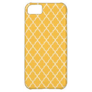 Solar Power Yellow And White Moroccan Trellis iPhone 5C Case