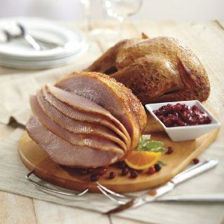 Ham and Turkey Combo : Honey Glazed Cooked Ham : Grocery & Gourmet Food