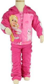 Barbie Girl Toddler Girls "Love Pets" 3 piece Jacket, Top & Pants Set Size 2T: Clothing