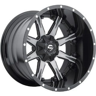 Fuel Nuts 20 Black Machined Wheel / Rim 8x180 with a 1mm Offset and a 125.2 Hub Bore. Partnumber D25220901850: Automotive