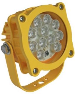 Phoenix DL Aluminum Modular LED Loading Dock Light Head with Safety Yellow Powder Coat Finish, 16W, 100V 240V, 5" Diameter x 6 51/64" Height: Perimeter Lighting: Industrial & Scientific