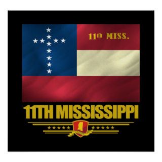 11th Mississippi Infantry Poster