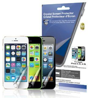 Green Onions supply EyeComfort Crystal Anti Fingerprint Screen Protector for Apple iPhone 5/5C/5S (Blue light cut,2 pack): Cell Phones & Accessories
