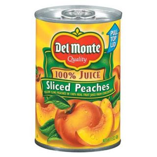 Del Monte Yellow Cling Peach Slices in 100% Real