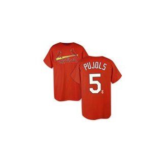 St. Louis Cardinals Name and Number T Shirt #5 Albert Pujols (Adult XX Large) : Sports & Outdoors