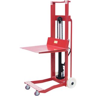 Northern Industrial 4-Wheel Platform Lift Truck — 750-Lb. Capacity  Foot Operated Load Lifts
