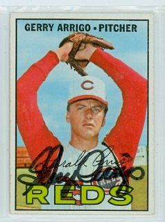 Gerry Arrigo AUTO 1967 Topps Reds SEMI HI NUMBER   PSA Pre Certified Auction Lot: Sports Collectibles