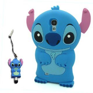 i.Try 3D Disney Stitch & Lilo Soft Silicone Case Cover Skin for Samsung Galaxy s4 i9500 + 3D stitch stylus touch pen+ USPS Shipping with Tracking Number: Cell Phones & Accessories