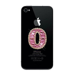 ZuGadgets Pink Numbers 0 9 Diamante Rhinestone Crystal Stickers for Apple iPhone4 ,4S / iPad2 3 / iPod Number 0 (7328 1): Cell Phones & Accessories