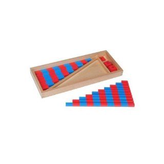 Montessori Small Number Numerical Rods with Number Tiles: Toys & Games
