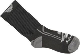 FLY CREW SOCK BLK/GRY L/X, FLY Part Number: 350 0260L WPS, Stock photo   actual parts may vary.: Automotive