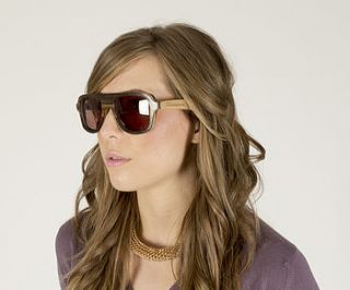 pilot inspired wooden sunglasses by moat house gifts