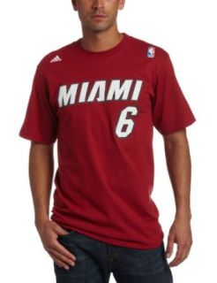 NBA Men's Miami Heat Lebron James Gametime Name & Number Tee (Garnett, Small) : Sports Fan T Shirts : Clothing