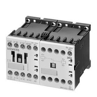 Siemens 3RH14 22 1AK60 Control Relay, Size S00, 35mm Standard Mounting Rail, AC Operation, Screw Connection, 22 E Identification Number, 2 NO + 2 NC Contacts, 120 V 60 Hz Rated Control Supply Voltage: Motor Contactors: Industrial & Scientific