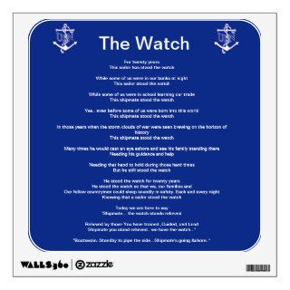 US Navy "The Watch" Wall Decal