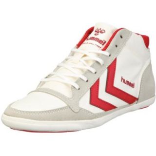 Hummel MISS STADIL MID 63200, Damen, Sneaker, Weiss (Pristine/Red 9787), EU 41: Schuhe & Handtaschen