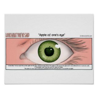 APPLE off one' S eye Poster