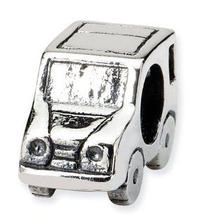 925 Sterling Silver Car Truck Transportation Charm Bead: Jewelry