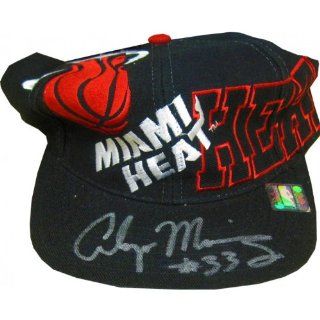 Alonzo Mourning Autographed Miami Heat Hat: Sports Collectibles
