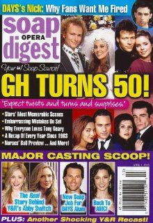 General Hospital's 50th Anniversary Issue, Anthony Geary, Genie Francis   April 1, 2013 Soap Opera Digest Magazine : Other Products : Everything Else