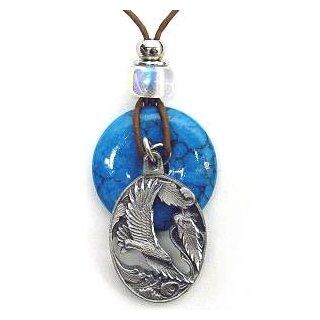 Native American Indian Inspired Flying Eagle Necklace Pendant Women's Men's Jewelry: Jewelry