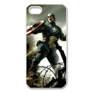 Custom Captain America Cover Case for iphone 5/5s WIP 1404 Cell Phones & Accessories