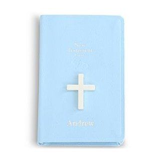Personalized Baby Bible   Blue   New Baby Gift: Clothing